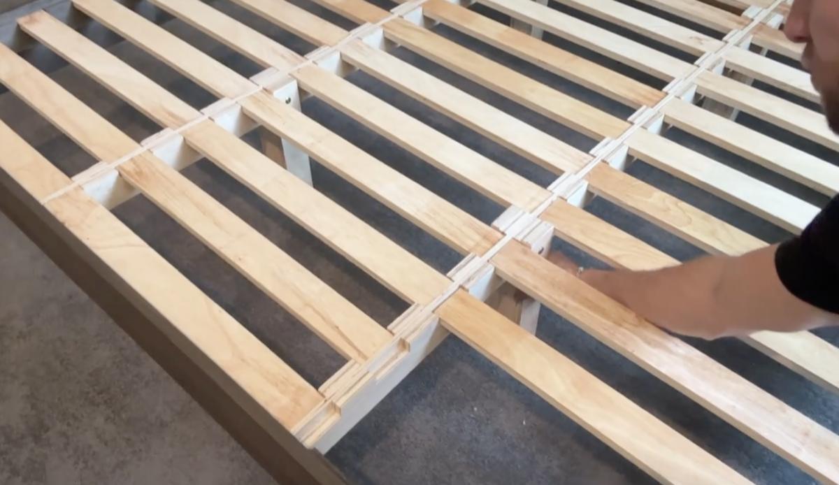 Four center support legs visible under the frame